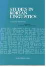 blue book cover; text: Studies in Korean Linguistics