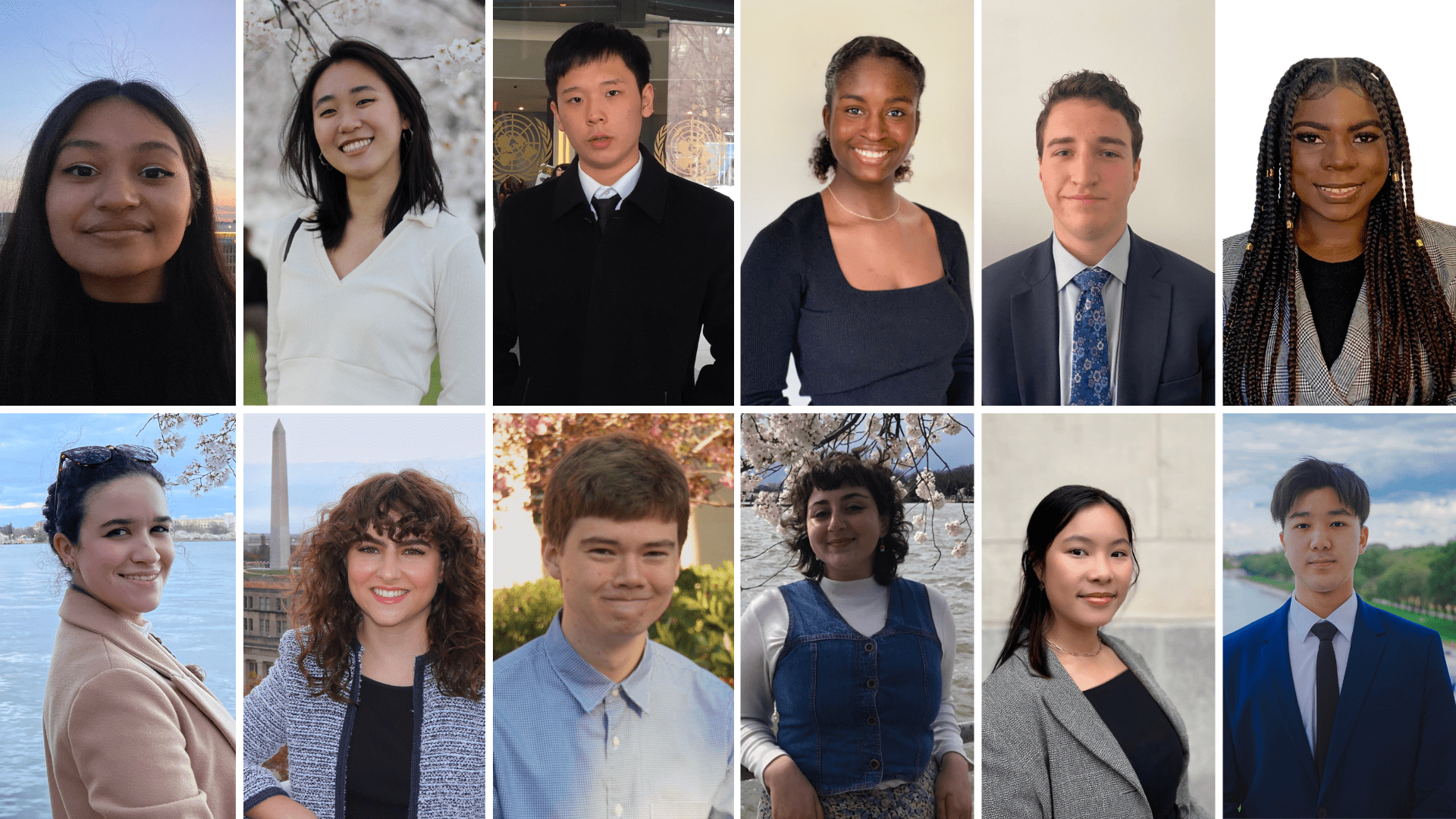 collage of photos of the 2022-2023 undergraduate research fellows